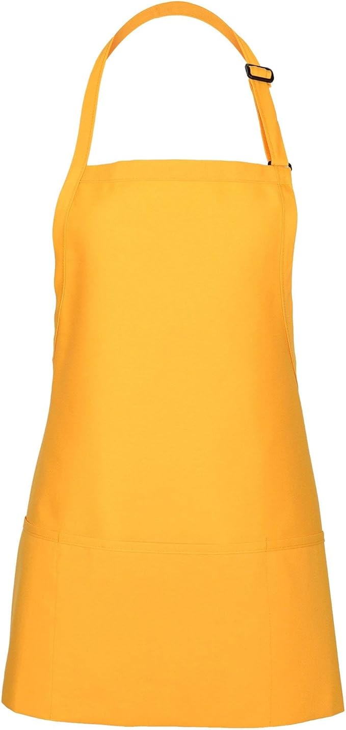 FAME® 3 Pocket Adjustable Unisex Bib Apron - F10 - Restaurants, Home, Hobbyist, Chef, Paint Party, Gardener, Grocery Store