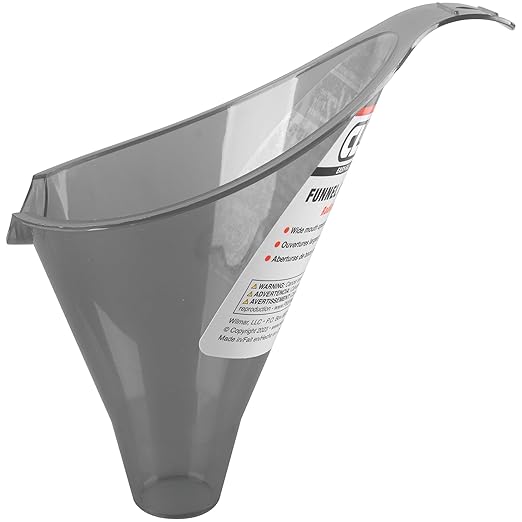 Performance Tool W4056 Clear View Easy-Fill Funnel - 1/2 Pint, Shallow Spout for Radiators and Fluids
