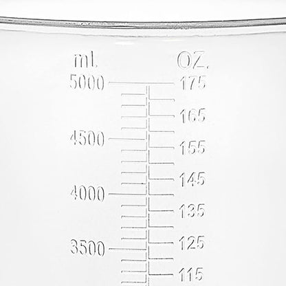 5 Liter Measuring Pitcher | 1.3 Gallon Shatterproof Plastic Large Graduated Mixing Pitchers, 1 to 2 Gallons (5L, 5000ml) - Image 7