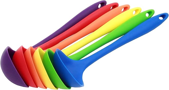 Chef Craft Premium Silicone Cooking Ladle, 11.25 inch, Blue - Image 6