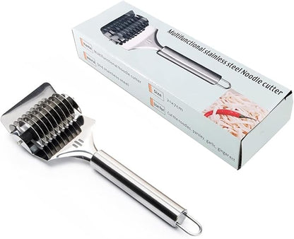 16x7x3.1cm High Grade Stainless Steel Noodle Lattice Roller Docker Dough Cutter Pasta Spaghetti Maker for Kitchen Cooking Tools - Image 4