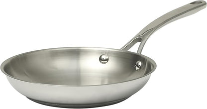 Martha Stewart Castelle 8" Stainless Steel Frying Pan Non Toxic Fry Pan Skillet by MarthaStewart