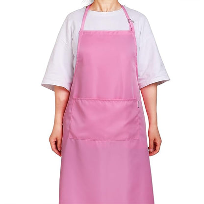 Light Pink Apron for Women with Pockets | Lightweight and Adjustable Womens Apron