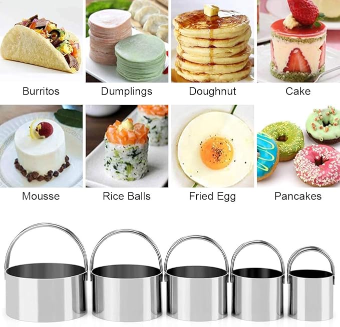 Pastry Cutter, Biscuit Cutter, Dough Scraper, Silicone Baking Mats, Stainless Steel Pastry Blender Set, Dough Cutter Biscuit Cutter Baking Pastry Mat Dough Blender Tools & Pastry Utensils (5 Pcs/Set) - Image 6