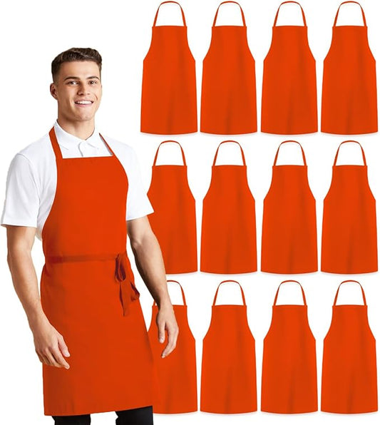 Avalon Kitchen Aprons for Men - 100% Polyester Chef Apron Women with Extra Long Ties - Cooking Aprons for Women & Mens Apron by Avalon+Kitchen