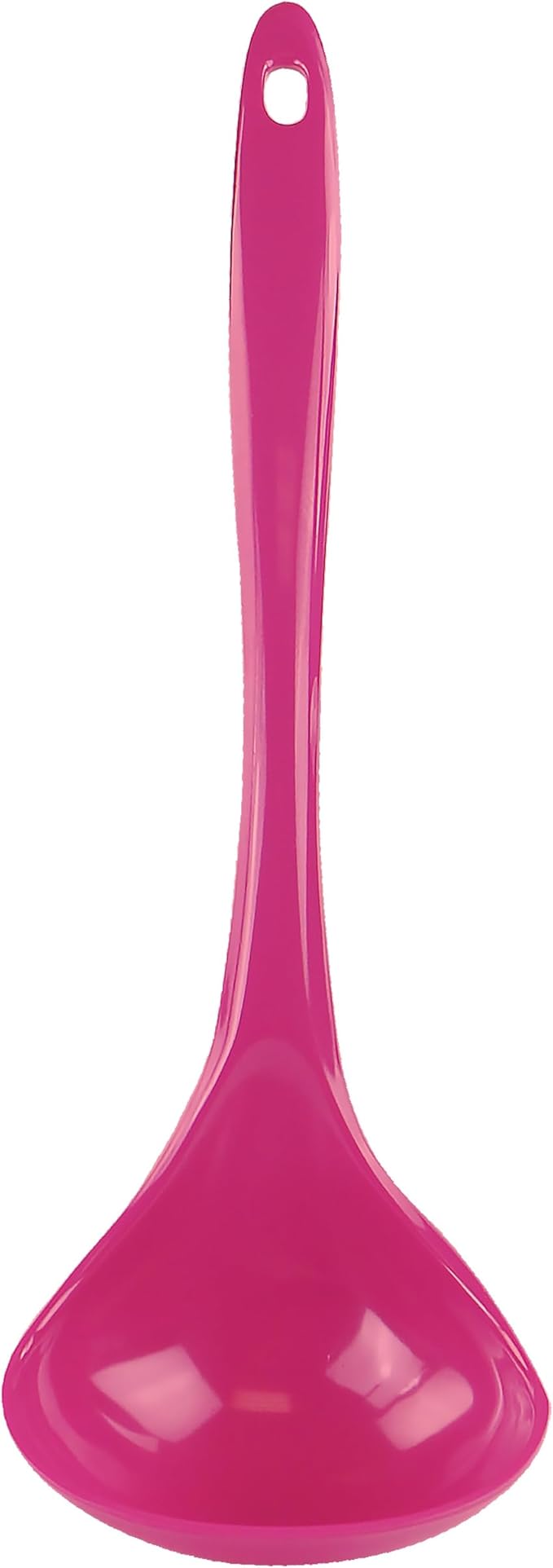 Reston Lloyd Melamine Soup Ladle Kitchen Utensil, Premium Quality Utensil with Heat Resistant Ergonomic Handle, Durable BPA-Free Plastic, 10.5 inch long, One Piece, Magenta by RestonLloyd
