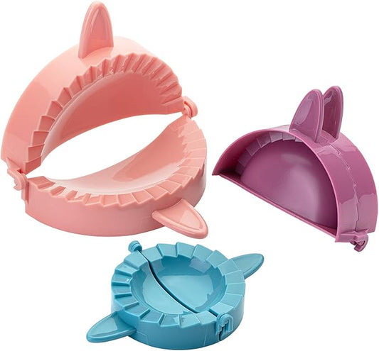 BTaT- Dough Press Set, 3 Pack, Dumpling, Empanada, Pastry and Turnover Press, Hand Pie Maker, Meat Pie Cutter