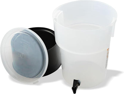 Carlisle FoodService Products Round Beverage Dispenser, Durable Drink Dispenser with Spigot and Sturdy Base for Catering, Events, and Parties, Plastic, 5 Gallons, Black - Image 6
