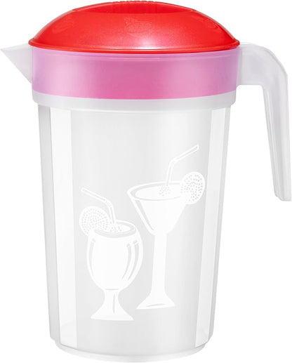 Tribello LARGE 1.3 Gallon Water Pitcher, Plastic Juice Pitcher With Lid - Dishwasher Safe, BPA Free, Colors May Vary (1.3 Gallon) - Image 7