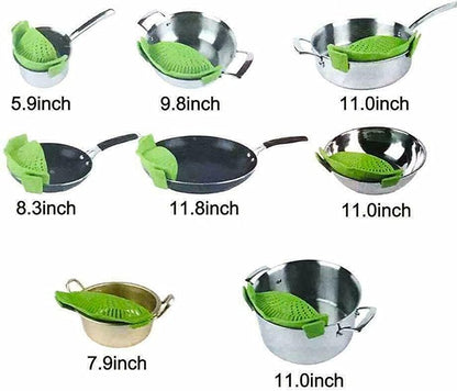 Clip-on Kitchen Food Strainer for Spaghetti, Pasta, Meat, Fruits, Vegetables. Silicone Kitchen Food Strainer for Pots & Bowls - Image 6