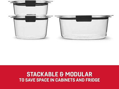 Rubbermaid Brilliance® Round Leak Proof Food Storage Containers, 6 Piece Set (Pack of 2) - Image 4