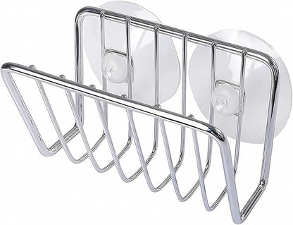 Toplife Sponge Holder for Kitchen Sink, Stainless Steel Suction Cup Sponge Caddy - Silver by Toplife