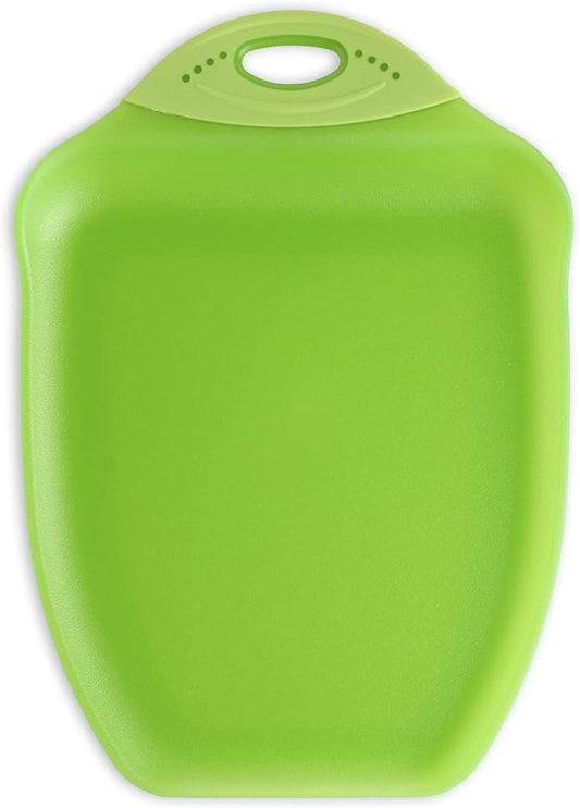 Dexas Chop & Scoop Cutting Board, 9.5 by 13 inches, Solid Green, 322-J383 by Dexas