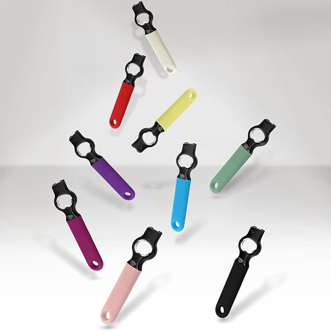 2-Pack Magnetic Beer Bottle Opener & Soda Can Opener, 2-in-1 Bottle Opener and Can Tab Opener Tool for Bartender, Long Nails, Arthritis, Silicone Handle with Build in Magnet - Dirty Pink - Image 6