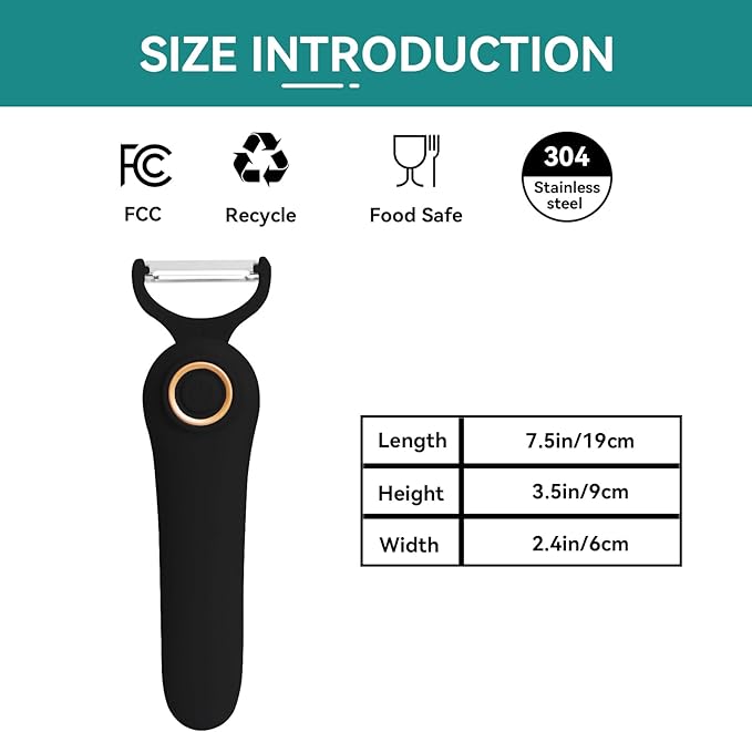 3-in-1 Electric Peeler | Auto Blade for Fruits/Vegetables | 3 Interchangeable Blades | Type-C Charging,Battery Capacity 1500 mAh | Kitchen, Travel, Camping - Image 2