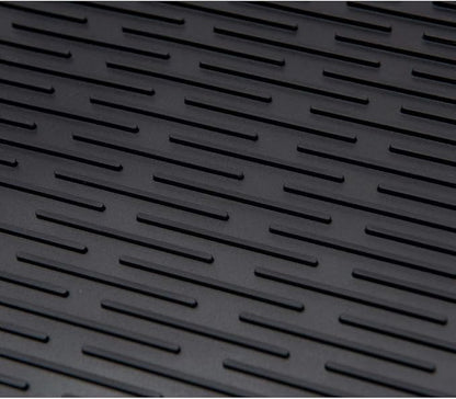 ZLR 2 Pcs Large Silicone Dish Drying Mat (16" x 18") - XL Heavy Duty Drainboard Mat for Pots, Pans & Family Loads - Heat Resistant Trivet & Counter Protector, Easy Clean (Black) - Image 7