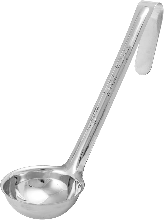 Winco One Piece Stainless Steel Ladle, 1.5 Ounce, 6" by Winco