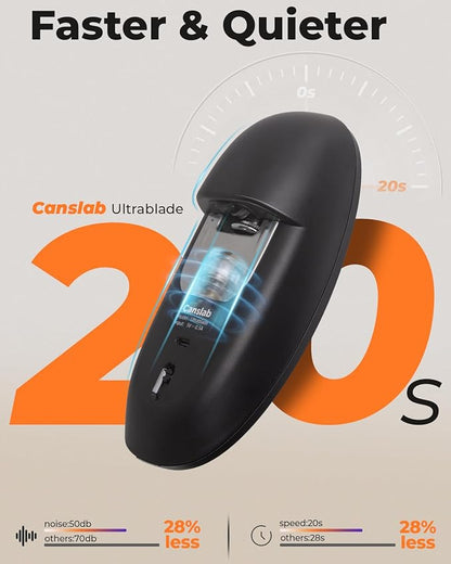 Canslab Ultrablde (Basic Version）_Rechargeable Electric Can Openers for Kitchen for Seniors with Arthritis- USB Battery Can Opener for Any Size Can - Smooth Edge, Handsfree, Wall Mountable Opener - Image 3