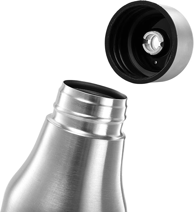 Foraineam 2 Pieces Olive Oil Dispenser Bottle 30 oz (900ml) Stainless Steel Leakproof Kitchen Oil Bottles - Image 3