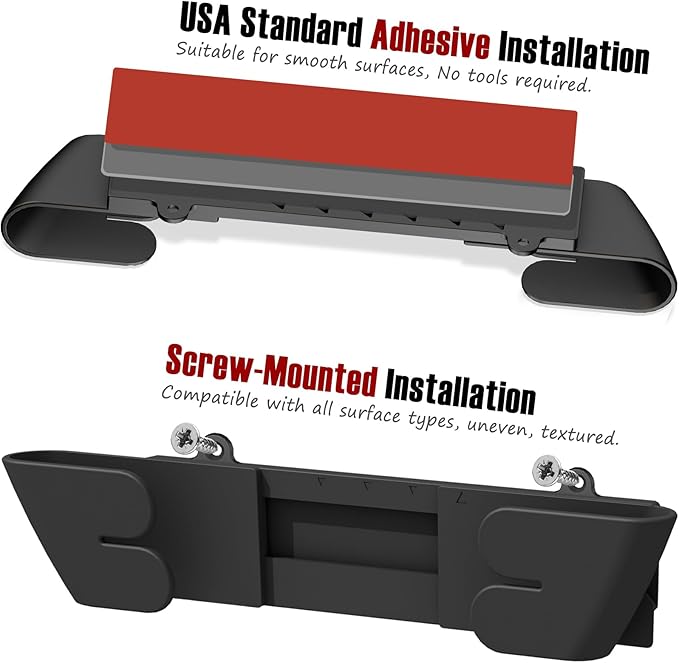 Adjustable Universal Pot Lid Holder Organizer for Cabinet - Upgraded Patented 3 Pack Pan Lids Organizers Inside Door Wall Mount Pots Top Rack for Kitchen Cupboard Fit 6" to 13" (Black) - Image 4