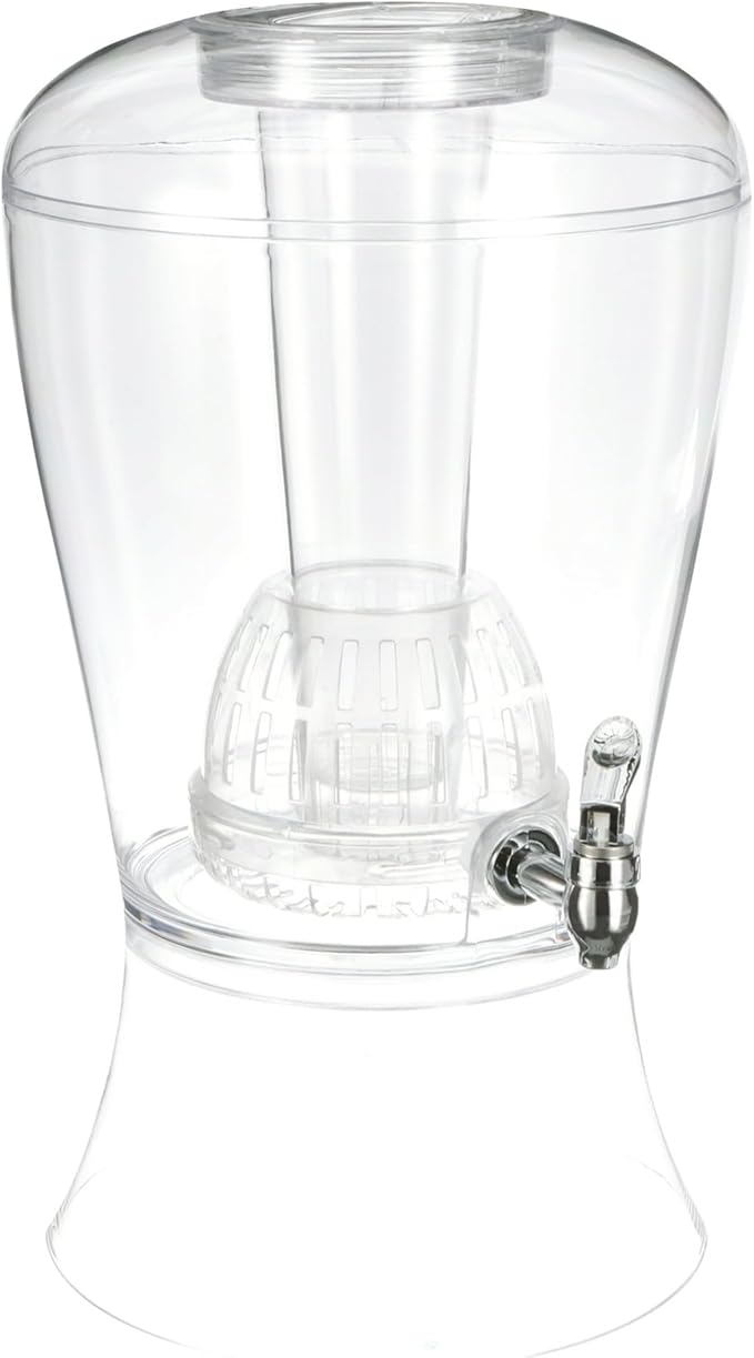 CreativeWare 3 Gallon Beverage Dispenser With Ice Cylinder And Fruit Infuser - Image 5