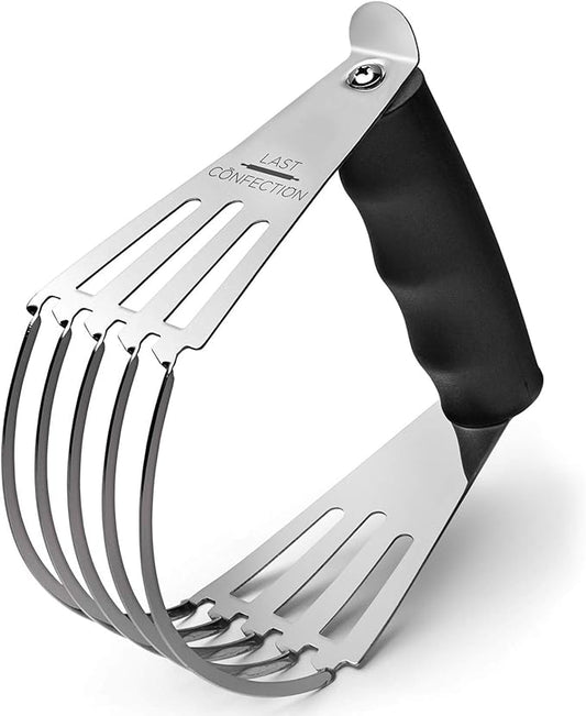 Last Confection Pastry Blender Dough Cutter - Soft Grip Handle & Stainless Steel Blades - Professional Flour Mixer for Pasta, Pie Crust and Cake