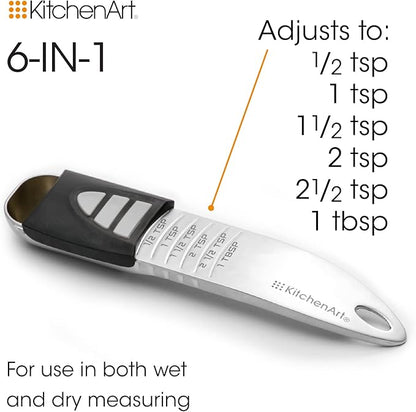 KitchenArt Stainless Steel Pro Adjust-A-Tablespoon, Adjustable Tablespoon - Image 5