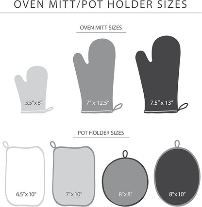 KITCHENAID Ribbed Soft Silicone Oven Mitt 2-Pack Set, 7.5"x13", Aqua Sky - Image 4