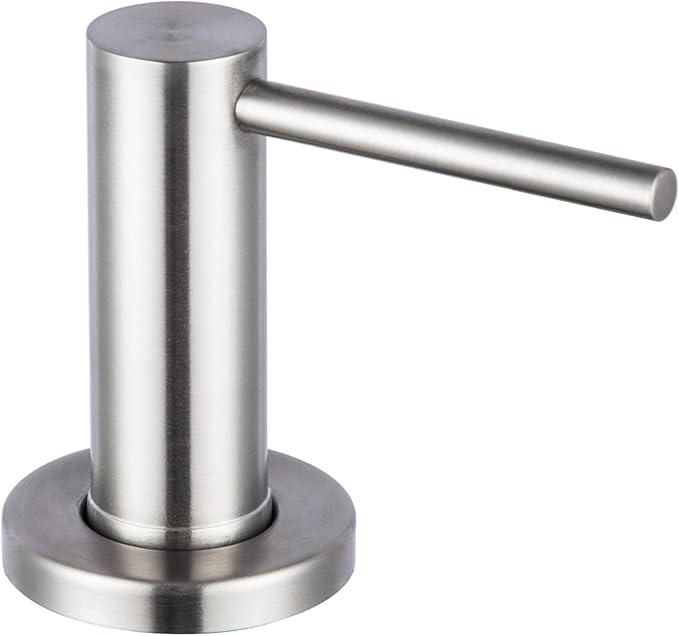 Soap Dispenser for Kitchen Sink Polished Chrome GAPPO Stainless Steel Countertop Pump Hand Lotion Built in Bottlend Lotion Built in Bottle by GAPPO