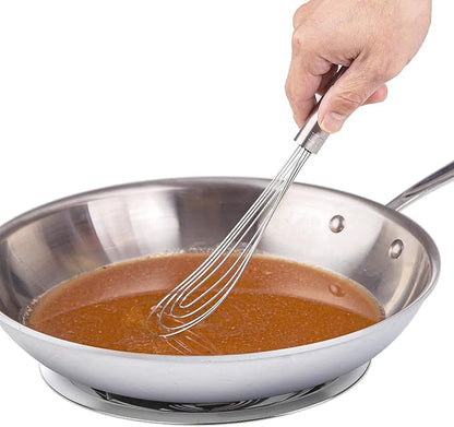 PrepWorks 10 Inch Fat Whisk - Stainless Steel Whisk for Mixing, Beating, and Stirring Sauces, Batter, and More - Image 2