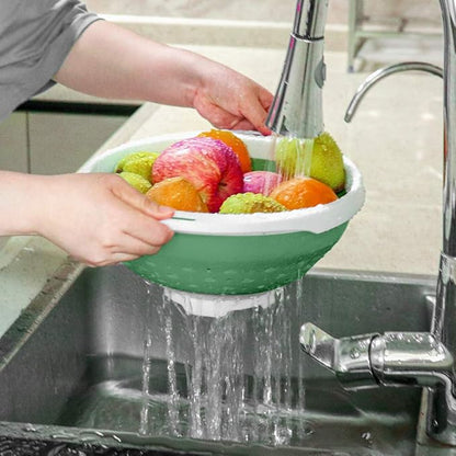 QiMH Collapsible Colander and Strainer, 5 Quart(1.25 gal) BPA Free & Dishwasher-safe Silicone Foldable Strainer, Heavey Duty Kitchen Drainer Basket for Pasta, Veggies and Fruits - Image 5