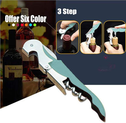 Professional Waiter Corkscrew Wine Openers Set, Heavy Duty Stainless Steel Hinges Wine Key for Restaurant Waiters, Sommelier, Bartenders - Image 6