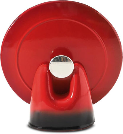 Nihow Pot Lid Holder: Stable Ceramic Pan Lid Holder for Kitchen Counter Decor/Countertop/Stove Top- Heat Resistant & Dishwasher Safe - Elegant Black & Red(1PC) - Image 2