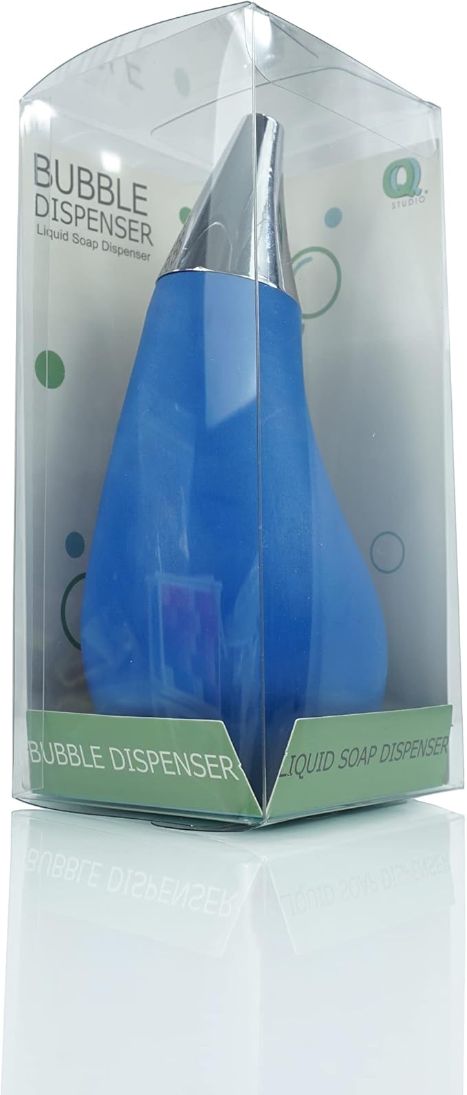 Kitchen Bathroom Counter top Squeezable Soap Dispensers Tear Drop Shape Bottle (Blue, ~7oz) - Image 6