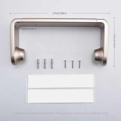 simpletome Paper Towel Holder ONE Hand Tear Adaptive Tension Arm Adjustable Length 9.4-11inch/24-28cm (Titanium Gold) - Image 6