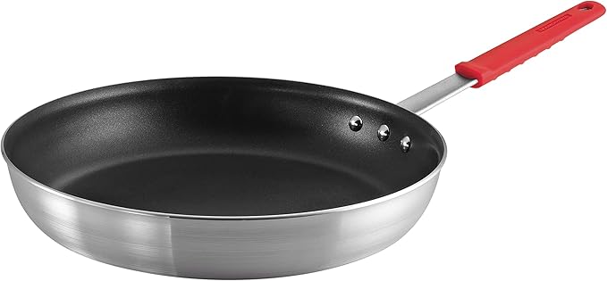 Tramontina Professional 14-Inch Non Stick Extra Large Frying Pan, Heavy-Gauge Aluminum Skillet with Reinforced Nonstick Coating, Red Handle, Dishwasher and Oven Safe by Tramontina