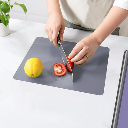 WK Small Flexible Plastic Cutting Boards for Kitchen Set of 3, Non Slip Cutting Mats for Meat, Mini Cutting Board Mats, BPA Free, Dishwasher Safe, 7.3x11.5" - Image 7