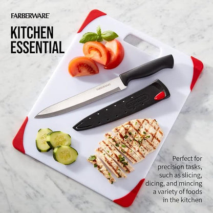 Farberware Edgekeeper Slicing Knife with Self-Sharpening Blade Cover, 8 Inch, Black - Image 7