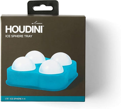 Houdini Large Sphere Ice Tray Mold, Makes Four Ice Balls, Blue - Image 5