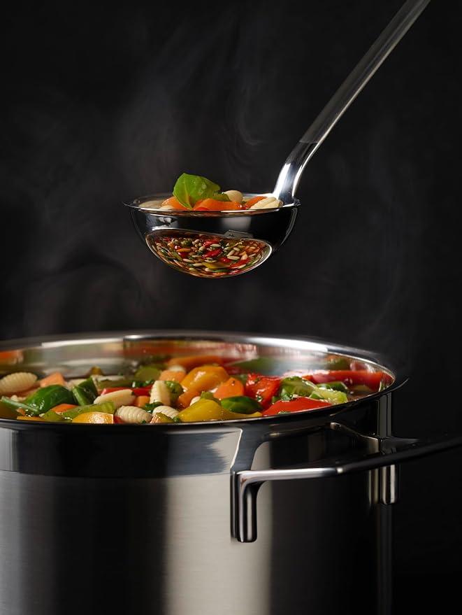 Rosle 10010 Stainless Steel Hooked Handle Ladle with Pouring Rim Serving Spoon 8 Ounce - Image 6