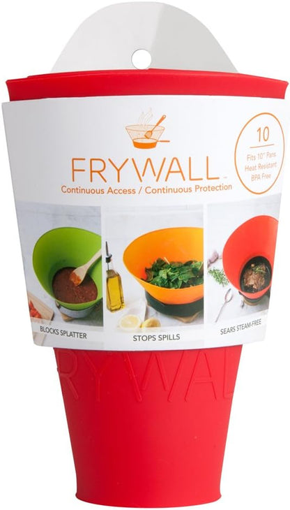 Frywall 10 (Medium) - Red - Splatter Guard, as Seen on Shark Tank - Image 2