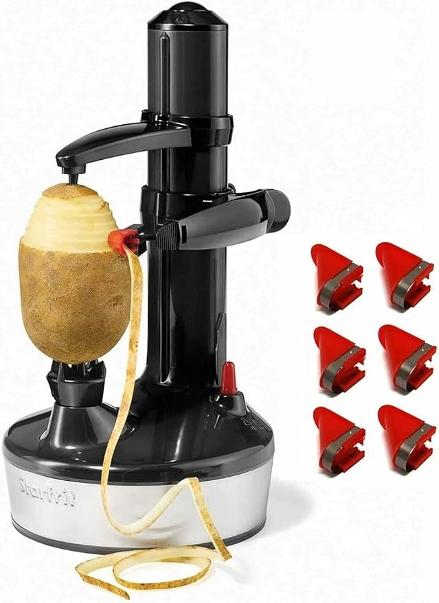 This item Starfrit Rotato Express 2.0 + 6 Replacement Blades | Updated Model - Electric Peeler (Black) by Starfrit