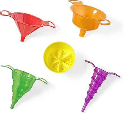 hand2mind Starter Science Funnels, Science Lab Equipment, Sand Sifter, Water Table Toys, Sensory Play Toys, Educational Science Kits, Kids Chemistry Set, Science Supplies for Classroom - Image 7