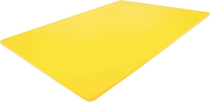 Thirteen Chefs 24 x 18 Large Yellow Cutting Board for Poultry and Chicken - Commercial Grade HDPE for Food Service, 1/2" Thick Dishwasher Safe Poly by ThirteenChefs