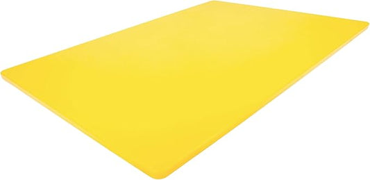 Thirteen Chefs 24 x 18 Large Yellow Cutting Board for Poultry and Chicken - Commercial Grade HDPE for Food Service, 1/2" Thick Dishwasher Safe Poly by ThirteenChefs