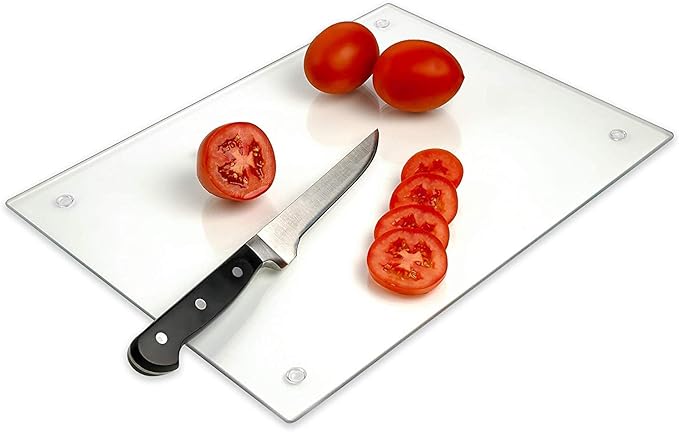 Tempered Glass Cutting Board Long Lasting Clear Glass Scratch, Heat, Shatter Resistant, Dishwasher Safe. (XXLarge 18x24")