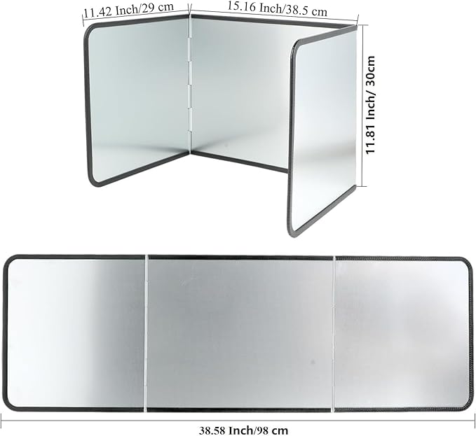 3 Sided Foldable Splatter Guard, Stainless Steel Grease Splatter Screen, Non-Stick Oil Splash Guard, Anti-Grease Cooking Shield, Heat-Resistant Stove Protector with Safe Edge, Easy to Clean (Medium) - Image 2