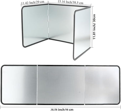 3 Sided Foldable Splatter Guard, Stainless Steel Grease Splatter Screen, Non-Stick Oil Splash Guard, Anti-Grease Cooking Shield, Heat-Resistant Stove Protector with Safe Edge, Easy to Clean (Medium) - Image 2