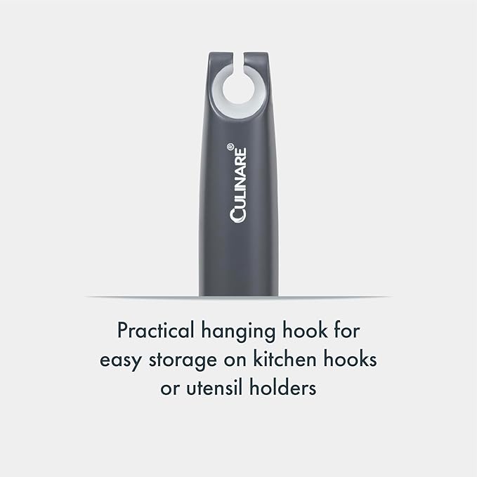 Culinare Soup Ladle with Dual Pouring Spouts & Herb Stripper – Heat-Resistant, Non-Stick Safe Serving Spoon for Soups, Stews & Sauces – Ergonomic Handle, Dishwasher Safe, Easy Storage