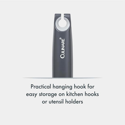 Culinare Soup Ladle with Dual Pouring Spouts & Herb Stripper – Heat-Resistant, Non-Stick Safe Serving Spoon for Soups, Stews & Sauces – Ergonomic Handle, Dishwasher Safe, Easy Storage
